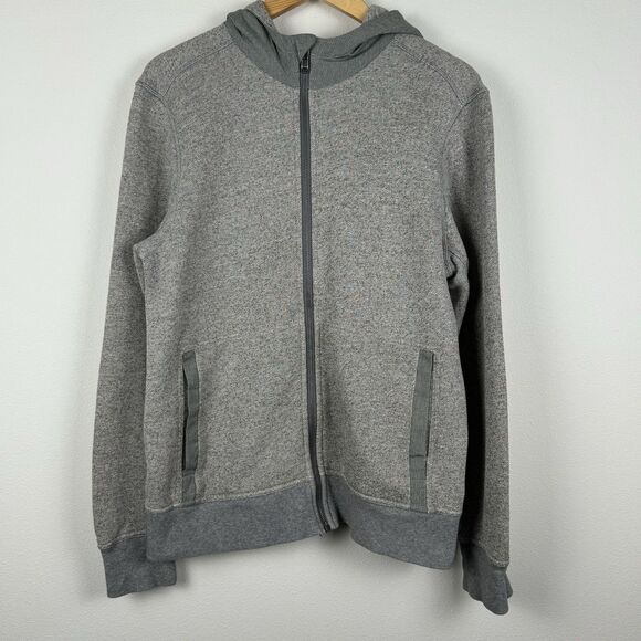 Lululemon Full Zip Hoodie Men’s Medium Grey French Terry Sweatshirt Heather - Picture 2 of 10